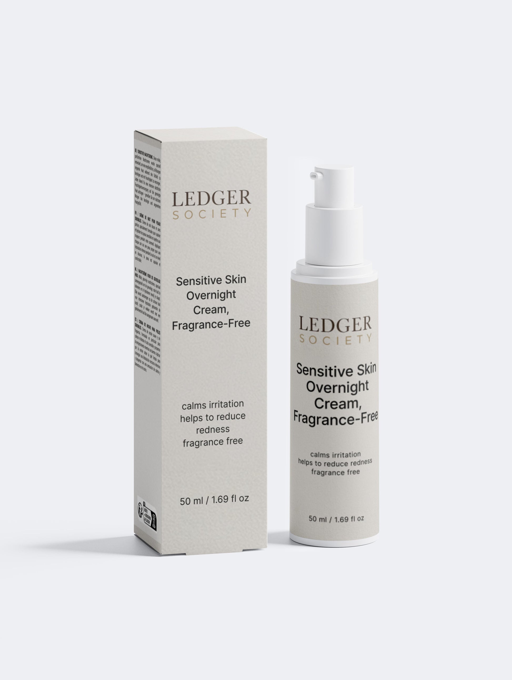 Sensitive Skin Overnight Cream, Fragrance-Free