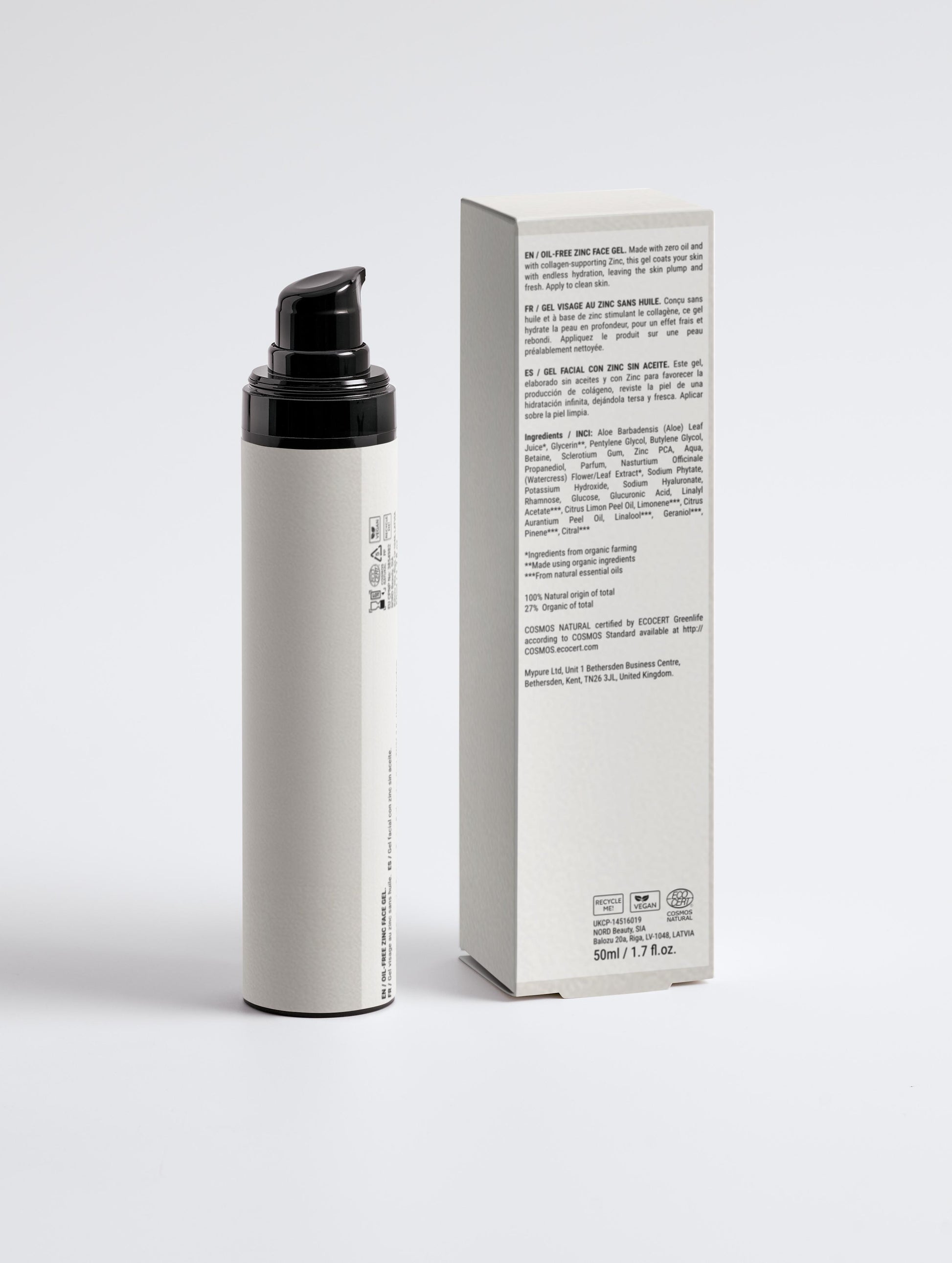 Oil-Free Zinc Face Gel for Men