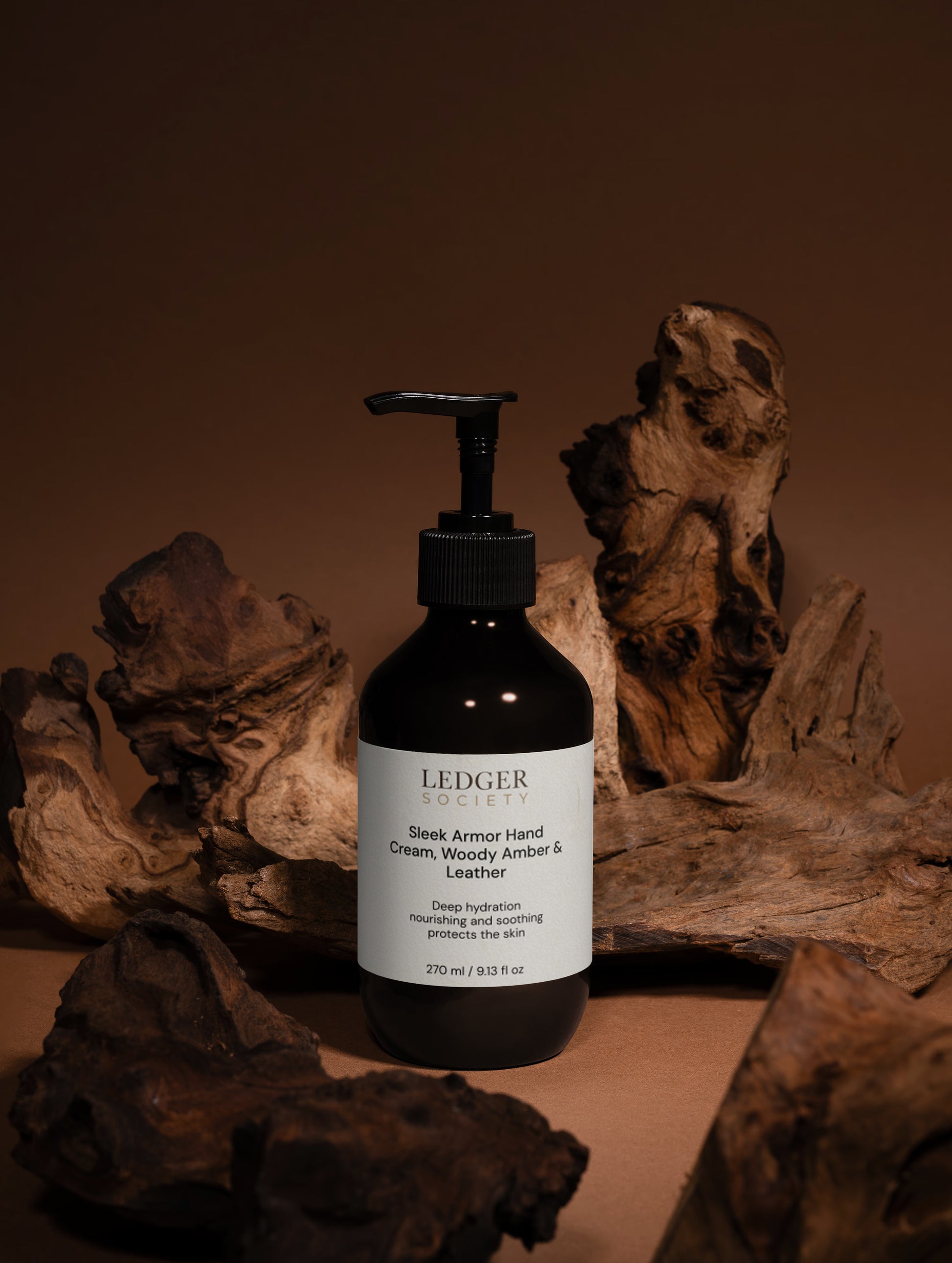 Sleek Armor Hand Cream, Woody Amber & Leather